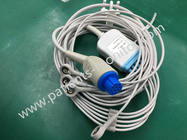 GE Datex 5-Lead 10Pins Kabel EKG REF DLG-011-05 Aksesoris Medis Kompatibel yang Dapat Digunakan Lagi