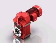 Bevel Helical Geared Motor Speed ​​Reductor Dengan Bagian Transmisi Daya Shaft Red