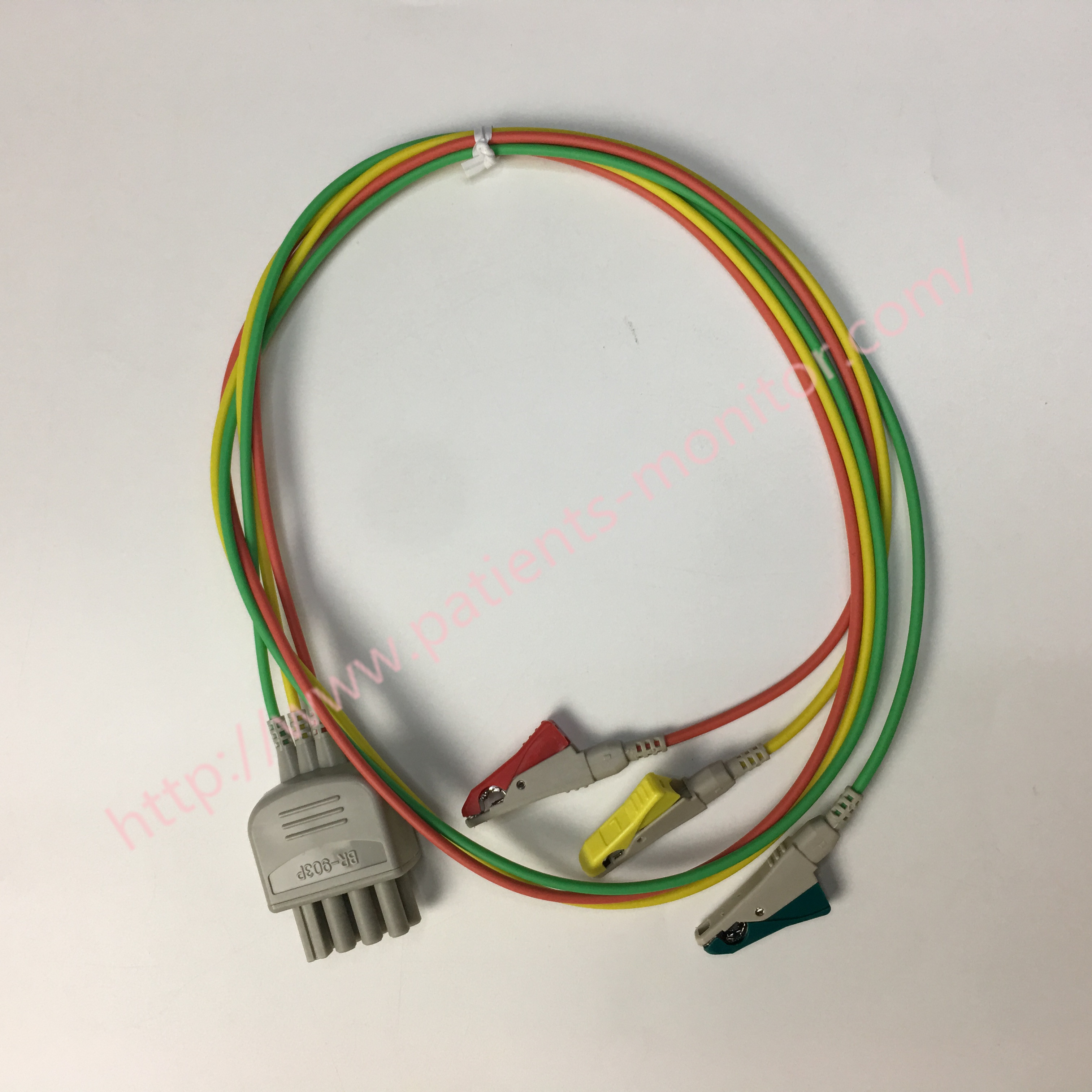Aksesoris Monitor Pasien BR-903P NIHON KOHDEN K911 Elektroda Timbal 3 Jenis Klip Panjang Kabel 0.8m