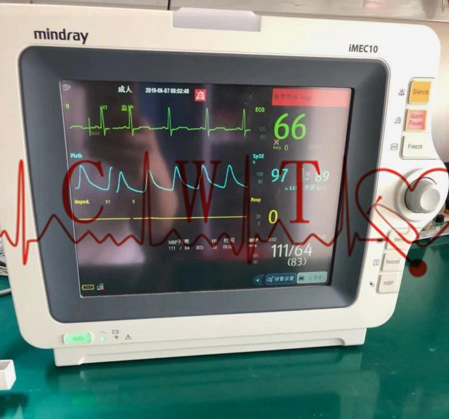 Mindray IMEC10 SPO2 Health Patient Monitor Repair Laboratory Gunakan