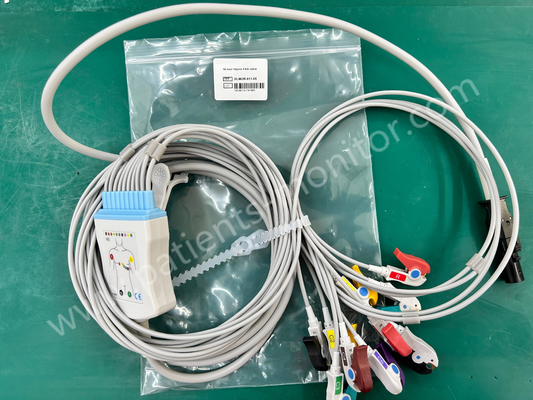 Mortara Q-Stress 60-00186-01 IEC 10-lead 12pin EKG ECG Kabel DLMOR-011-05 Kompatibel Baru